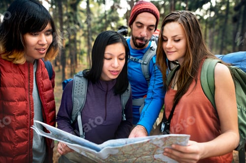 Preview: People Friendship Hangout Traveling Destination Camping Concept