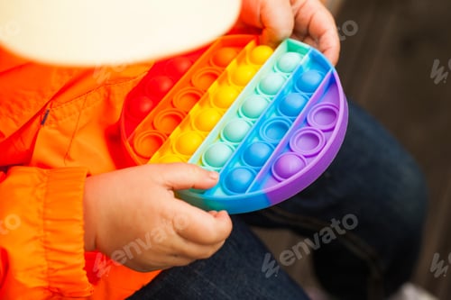 Preview: Pop it toy silicone. Anti-stress toy, a trend in children's toys.
