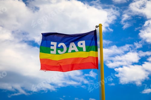 Preview: Peace flag waving