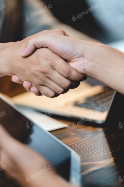 Preview: business hand contract meeting with success agreement concept, professional businessman handshake