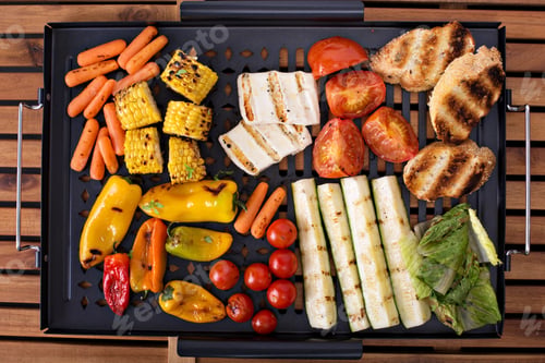 Preview: Grilled vegetables on a pan