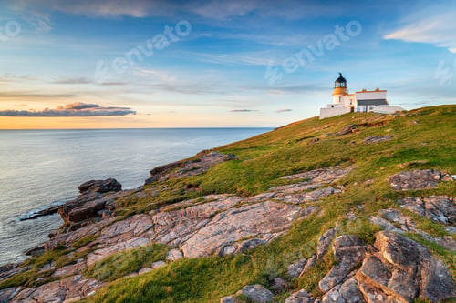 Preview: Sunset at Stoer Head Lighthouse in the Highlands of Scotland