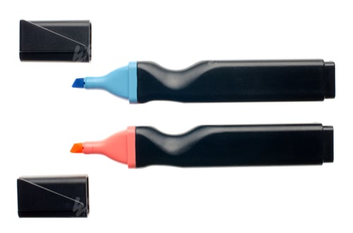 Preview: Blue and pink highlighters