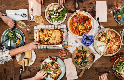 Preview: Dinner party with homemade lasagna and quiche