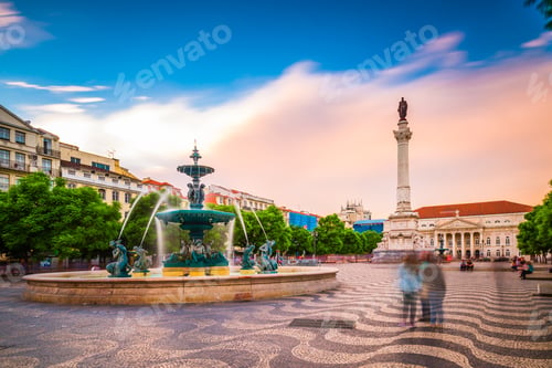 Preview: Rossio Square, Lisbon, Portugal