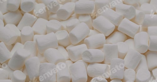 Preview: White marshmallow in stack, cotton candy