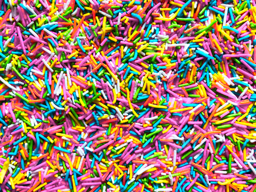 Preview: Multi-Colored Pastel Sprinkles Horisontal for Party Decor