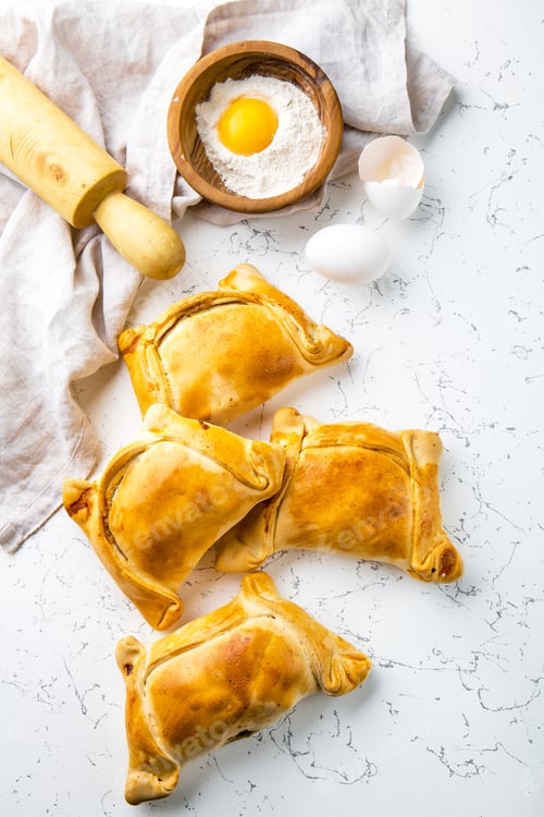 Preview: Golden Baked Empanadas with Egg and Flour