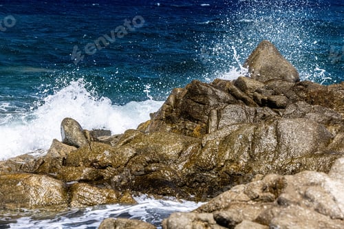 Preview: LaDigue Stones Rocky Beach Ocean power