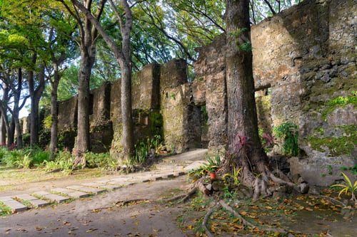 Preview: Scenic view of an old Spanish Church Ruins, Camiguin, Philippines