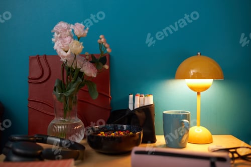 Preview: Modern Still Life Composition With Flowers
