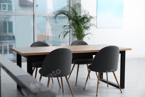 Preview: Modern room interior with chairs and table