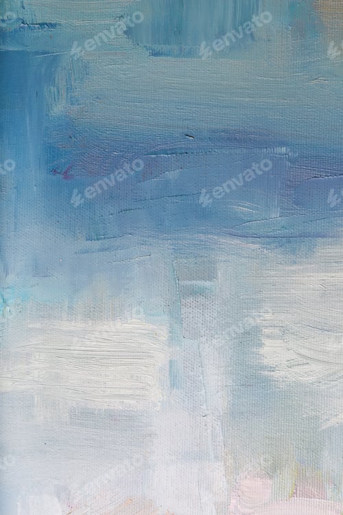 Preview: Abstract Brushstrokes in Blues and Whites