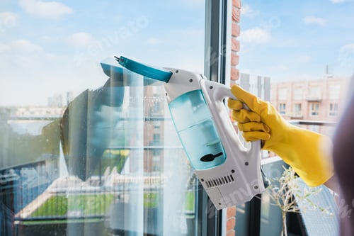 Preview: Deep Cleaning Glass Windows With A Vacuum Squeegee