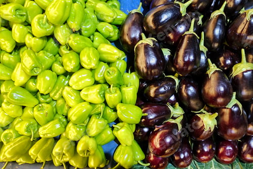 Preview: Green Pepper and Eggplant