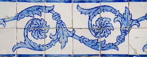 Preview: Ornamental old typical tiles