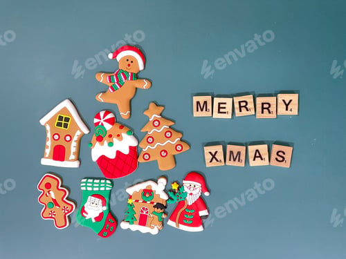 Preview: Festive Christmas Magnets with Word Tiles