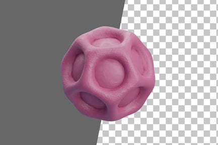 Preview: Abstract Ball Neon 3D Icon