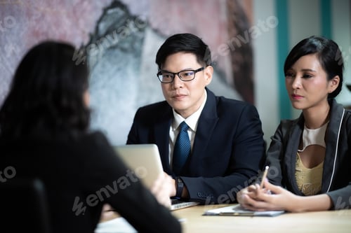 Preview: Successful job interview with boss and employee