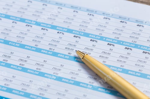 Preview: financial graph and chart