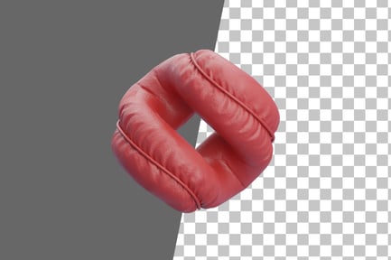 Preview: Twited Tied Balloon Neon 3D Icon
