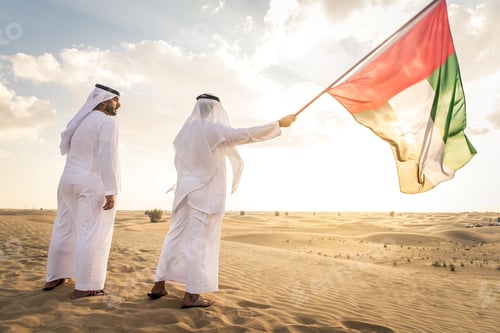 Preview: Arabic men in the desert