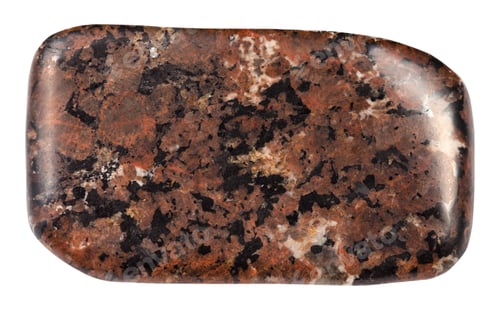 Preview: tumbled spreusteined urtite stone isolated