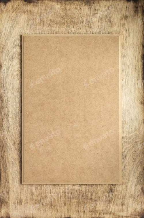 Preview: retro sign board at wooden background