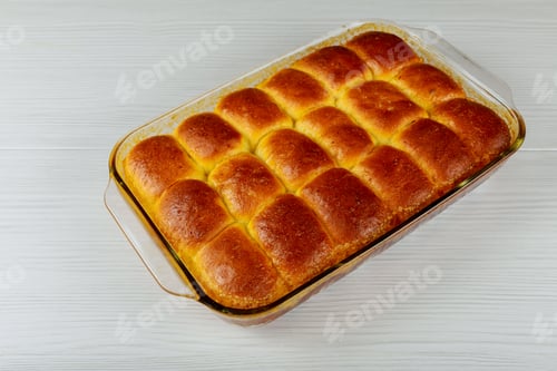 Preview: Homemade sweet baked roll with honeyberry Homemade jam rolls