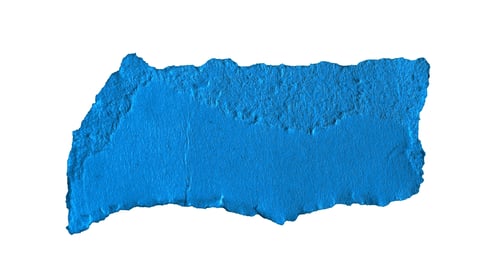 Preview: blue pieces of sheet of paper on white isolated background