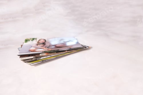 Preview: Printed photos. Memories. Photography. Neutral colour background