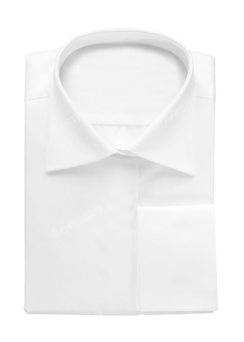 Preview: Folded White Dress Shirt Ready for Wear