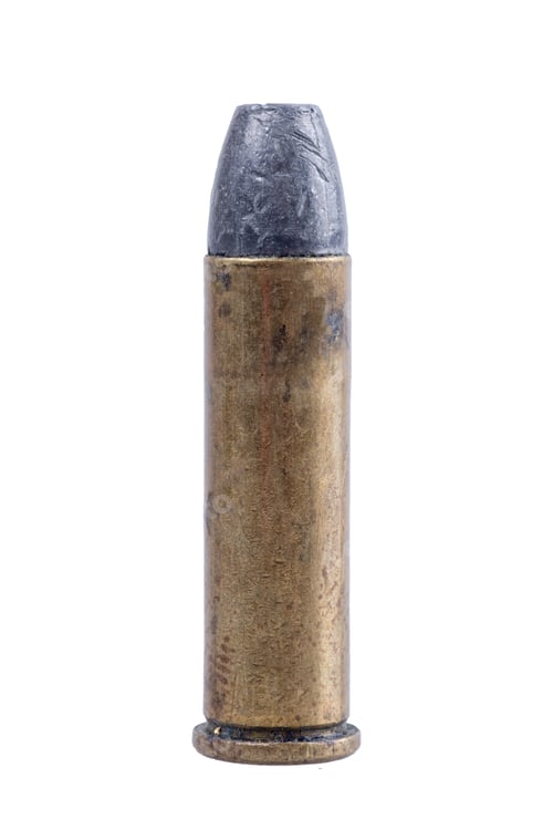 Preview: Gun bullet on a white background