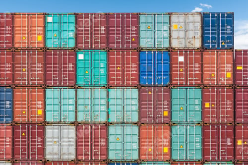 Preview: shipping containers closeup
