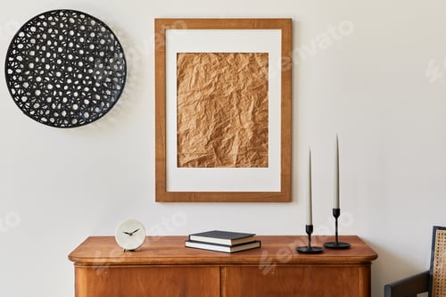 Preview: Modern Interior Decor with Wooden Elements