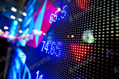 Preview: Stock Market Price Display Abstract