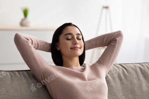 Preview: Rest and relax in your own home, enjoy break, positive human emotions