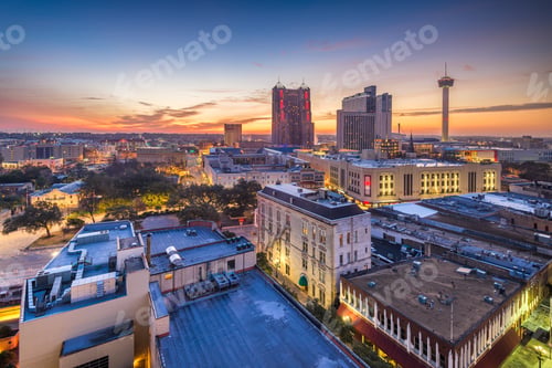 Preview: San Antonio, Texas, USA Skyline