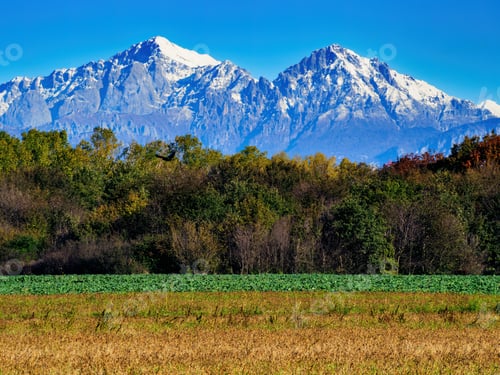 Preview: View of the mountains at Cinisello Balsamo, Italy