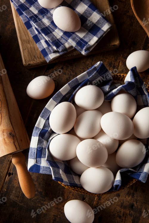 Preview: Raw Organic White Eggs