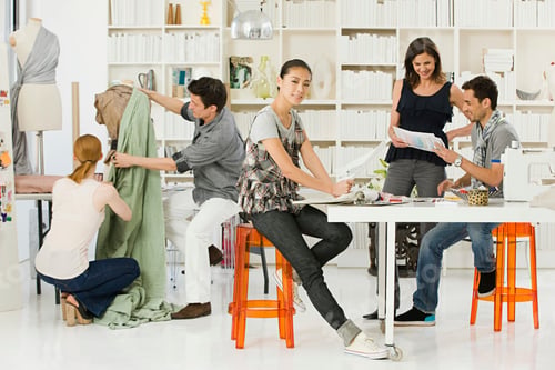 Preview: Creative teamwork in a bright fashion studio workspace