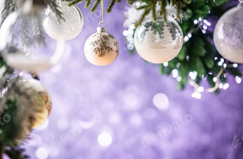 Preview: Christmas background with balls