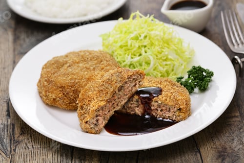 Preview: Menchikatsu, Japanese minced meat cutlet