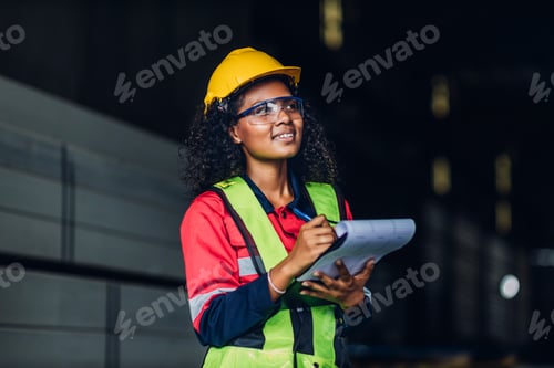 Preview: Workers Factory or Engineering work at factory site check up machine or products in site