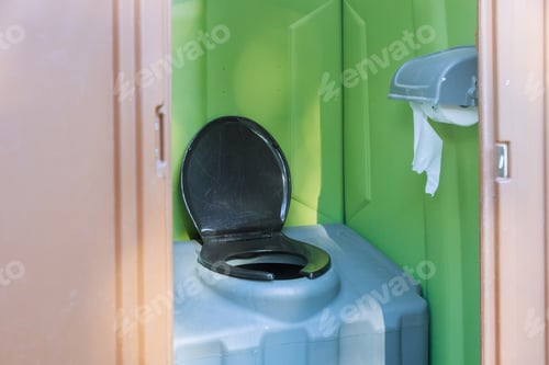 Preview: Transportable WC used in construction industry portable open toilet cabin system.