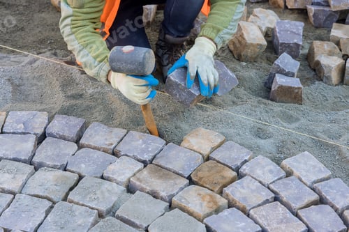 Preview: The intricate design created by the workers using the granite stones was breathtaking.