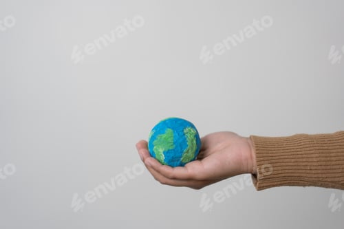 Preview: Concept of save world environment by our hand