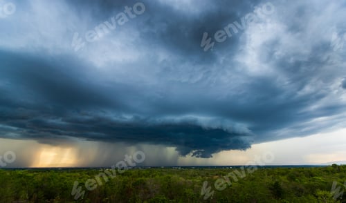 Preview: thunder storm sky Rain clouds