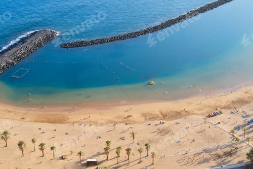 Preview: beach of Santa Cruz de Tenerife, Spain