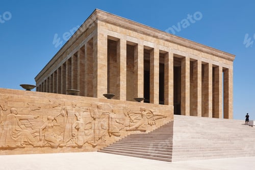 Preview: Ataturk mausoleum in Ankara. Memorial landmark in Turkey. Asia